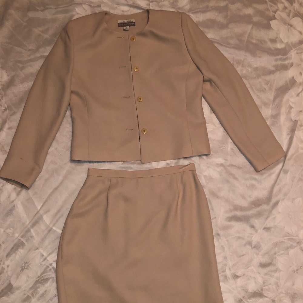 Casual Corner Tan Suit